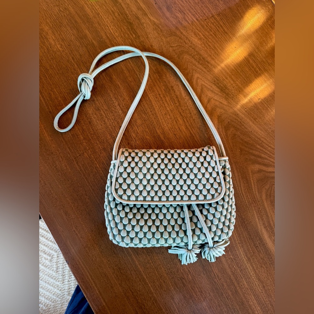 *NWT* Tissa Fontaneda Green “Amor” Crossbody Bag